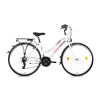CSEPEL Landrider 2021 28-as női trekking kerékpár, acél, 21s, 19-es vázméret, fehér