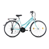 CSEPEL Landrider 2021 28-as női trekking kerékpár, acél, 21s, 19-es vázméret, türkiz