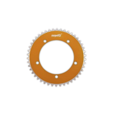 CSEPEL single speed első lánckerék 42T, 130 mm, 1s (1/8"), alumínium, narancs kerékpár hajtómű