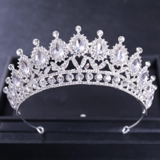 Csepp Kristályokkal Díszített Hercegnő Tiara - Fejdísz és Torta Dekoráció sütés és főzés