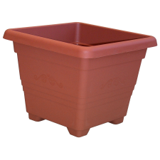  Cserép begóniáknak szögletes 18 x 18 cm terrakotta kerti dekoráció