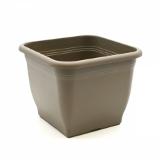  Cserép szögl. Topf 14x14cm taupe kerti tárolás
