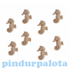  Csikóhal öntapadós poly 1x2,5cm barna S/8