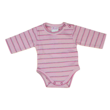 Csíkos vállonpatentos baba body - 80-as méret kombidressz, body