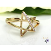  Csilla antiallergén csillag alakú gyűrű apró kövekkel 18K