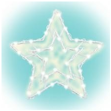  Csillag ablakdísz KID 503 B/WW karácsonyi dekoráció