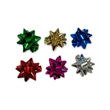  Csillag masni fényes metál 5 cm több színben dekorációs kellék