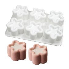  Csillag mintás mousse szilikon forma-6 részes sütés és főzés