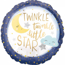 Csillag Twinkle, twinkle, little star Fólia lufi 43 cm party kellék