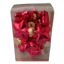  Csillag üveg dísz 030462 karácsonyfadísz