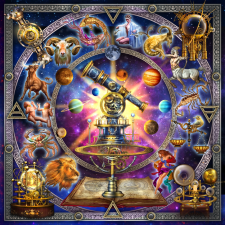 Csillagkép szögletes kirakó 1000 darabos puzzle, kirakós