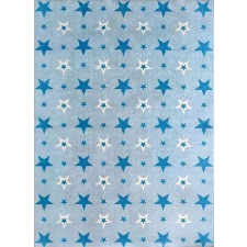 Csillagos Gyerekjátszó Szőnyeg - Kék - 80x150 cm lakástextília