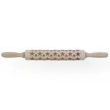  Csillagos kekszmintázó sodrófa 43 cm sütés és főzés