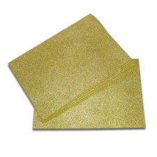  Csillámos dekorgumi 2mm 10db/csomag - Arany dekorgumi