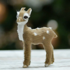  Csillámos patás bambi 9cm dekorációs kellék