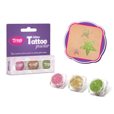  Csillámpor szett 3 x 2,5 ml Babarózsaszín, Pezsgő, Aranyzöld körömdíszítő