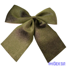  Csillogó bársony masni, 28 x 34cm - Zöld dekorációs kellék