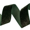  Csillogó bársony szalag 25mm x 10m - Sötétzöld