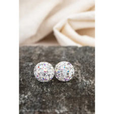  Csillogó Színes Swarovski Kövekkel Díszített Apró S925 Ezüst Fülbevaló fülbevaló