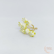  Csipkebogyó ág - fehér dekorációs kellék