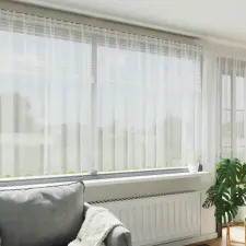  Csipkés Függöny függönyökkel Virágos Fehér 900 x 180 cm Poliészter lakástextília