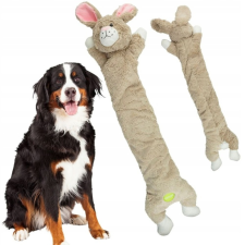  Csipogó hosszúkás plüss játék kutyáknak -Lusta Nyuszi 70cm játék kutyáknak