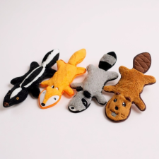  Csipogó zörgő papíros plüss állatkák kutyáknak - Hód játék kutyáknak