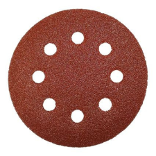  Csiszolókorong lyukakkal (tépőzáras) 125 mm - P180 - 5 db barkácsgép tartozék