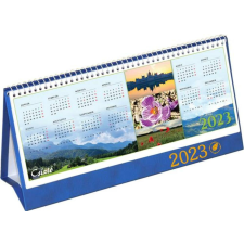 CSIZIO Naptár, asztali, álló, CSÍZIÓ, Öko kék (NCSAK) naptár, kalendárium
