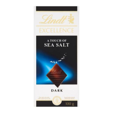 Csokoládé LINDT Excellence Sea Salt tengeri sós étcsokoládé 100g csokoládé és édesség
