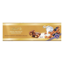 Csokoládé LINDT Gold Traube-nuss mogyorós-mazsolás tejcsokoládé 300g csokoládé és édesség