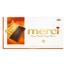  Csokoládé MERCI Narancsos-Manulás 70% étcsokoládés 100g csokoládé és édesség
