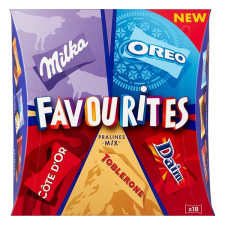  Csokoládé MILKA Favourites praliné 159g csokoládé és édesség