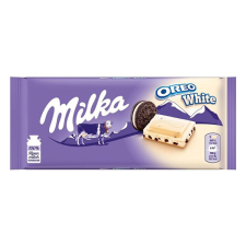 Csokoládé MILKA Oreo White fehércsokoládés 100g csokoládé és édesség