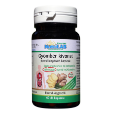CSOMAG: NutriLAB Gyömbér kivonat vega kapszula 60x + AJÁNDÉK C-vitamin vitamin és táplálékkiegészítő