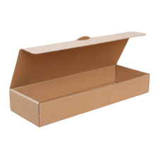 Csomagoló doboz, önzáró, postai kartondoboz 295x100x45mm barna postázás