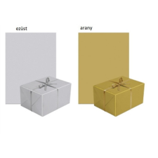 Csomagolópapír tekercs neutral silver/gold 200x70cm mintás csomagolópapír