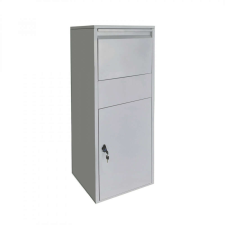  Csomagtároló szekrény csomagbox ezüst 46x45x140 cm 60924 postaláda