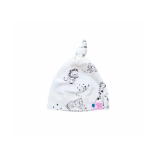  Csomós sapka, állatka, fehér babasapka, sál