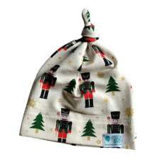  Csomós sapka, diótörő, karácsony, fehér babasapka, sál