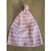  Csomós sapka kétrétegű, vastagcsík, rózsaszín-fehér