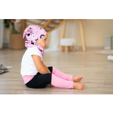  Csősál kétrétegű extra, halloween, rózsaszín babasapka, sál