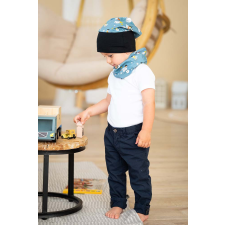  Csősál, szuperhős, kék babasapka, sál