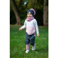  Csősapka, amőba, mályva-szürke babasapka, sál