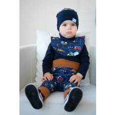  Csősapka, jármű, kék babasapka, sál