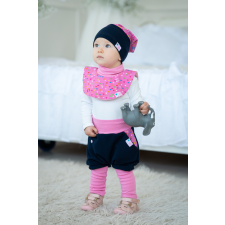  Csősapka, szerencsepatkó, rózsaszín babasapka, sál