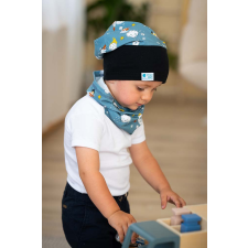  Csősapka, szuperhős, kék babasapka, sál