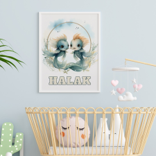 csucsajandek Horoszkópos falikép - Halak grafika, keretezett kép