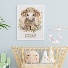 csucsajandek Horoszkópos falikép - Kos grafika, keretezett kép