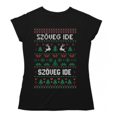  Csúnya Karácsonyi Női Pólók - Egyedi szöveggel